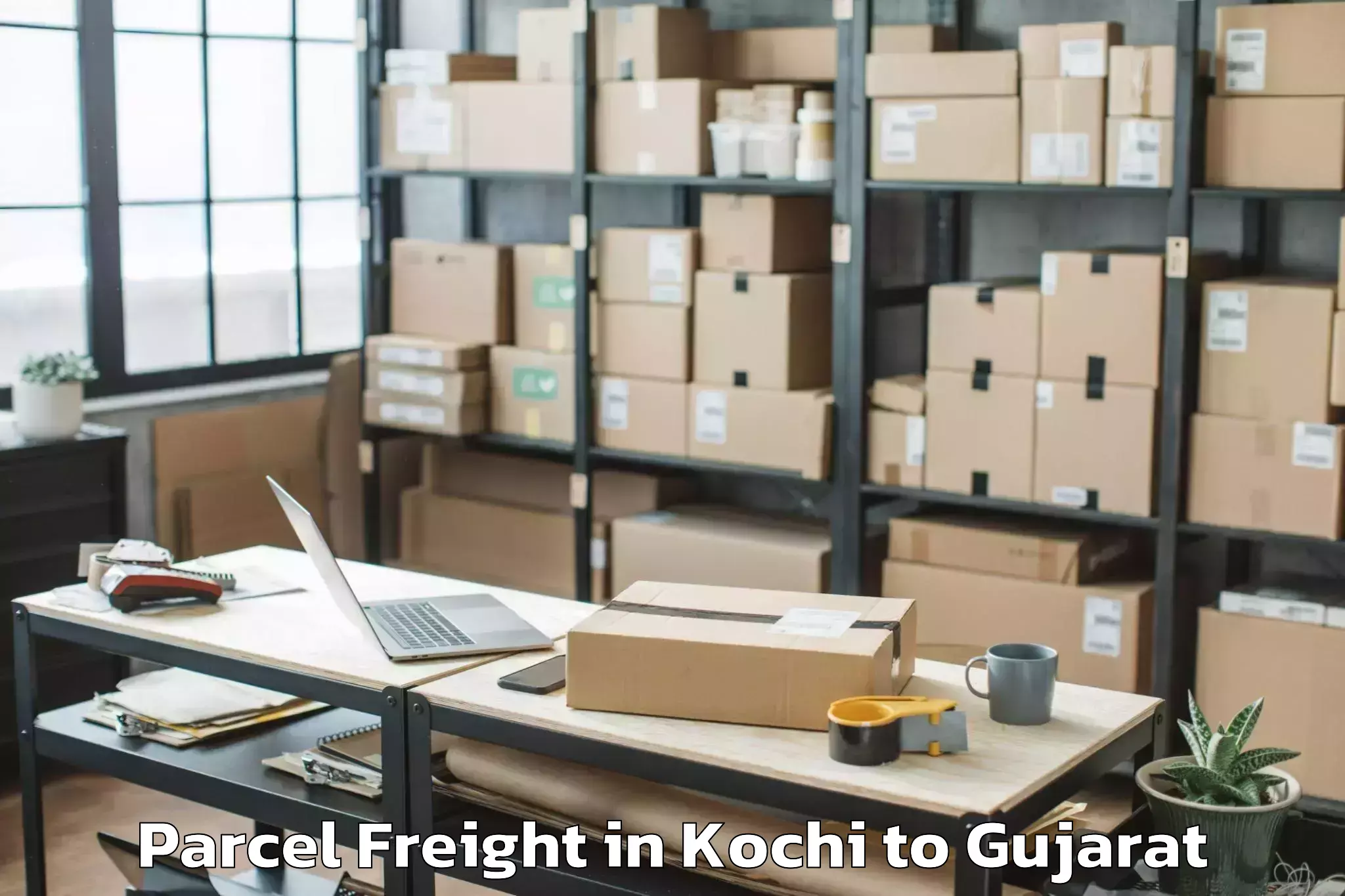 Discover Kochi to Santrampur Parcel Freight